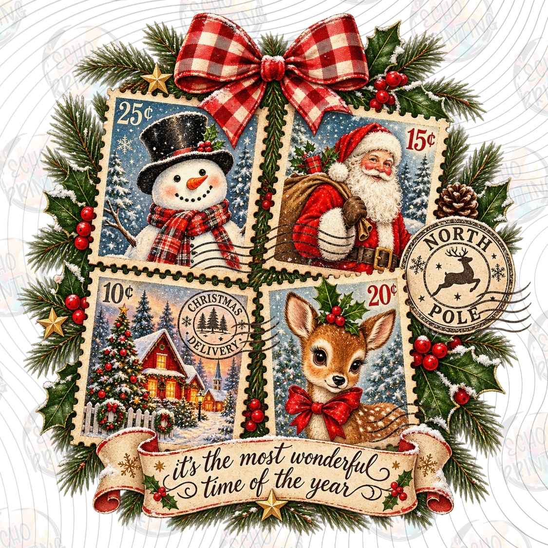 WNXM 4104 - CHRISTMAS MAIL COLLAGE