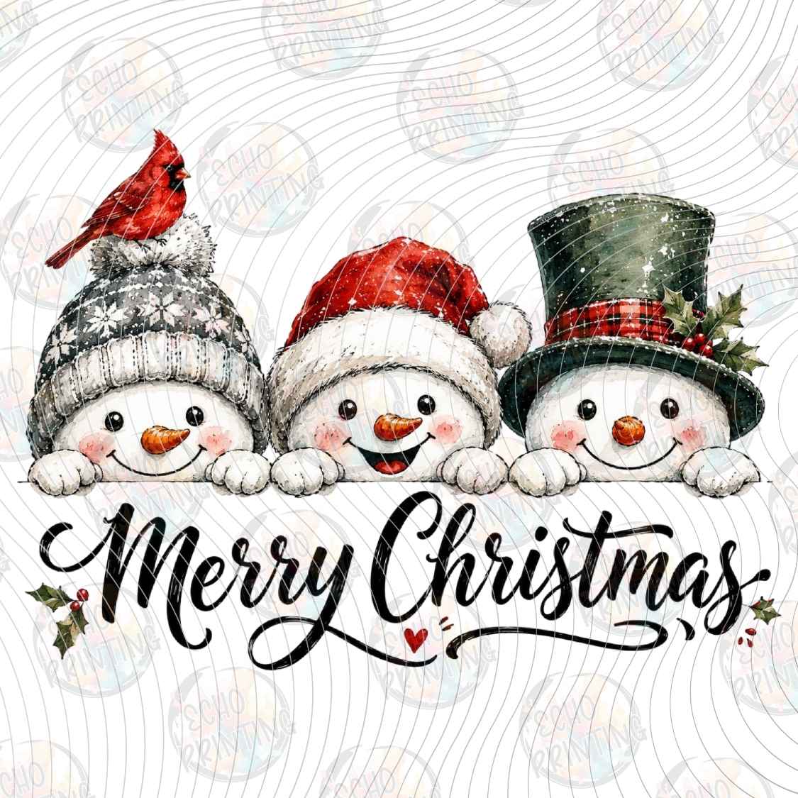 WNXM 4124 - SNOWMAN CHRISTMAS GREETING