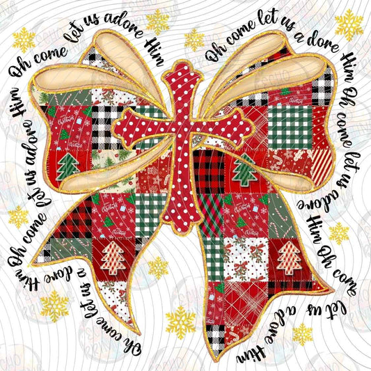 WNXM 4136 - RHINESTONE BOW CROSS
