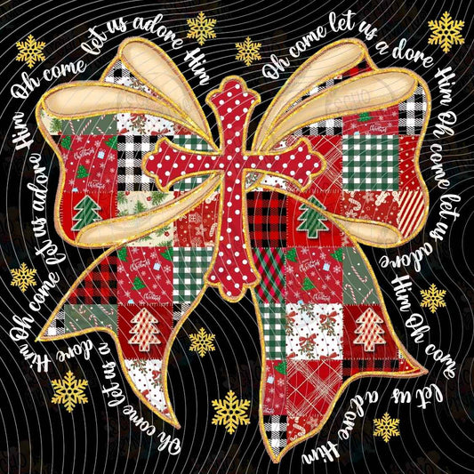 WNXM 4137 - RHINESTONE BOW CROSS