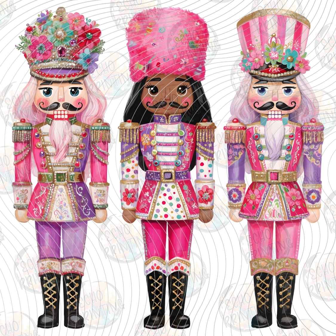 WNXM 4225 - PASTEL NUTCRACKER TRIO