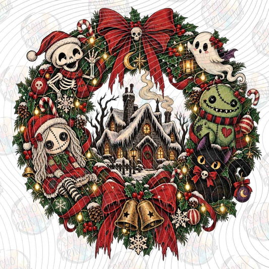 WNXM 4316 - SPOOKY HOLIDAY WREATH