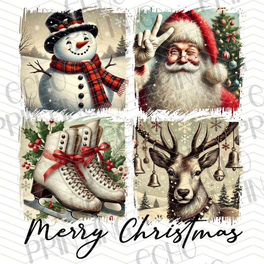 WNXM 431 - MERRY CHRISTMAS SQUARE PHOTO COLLAGE