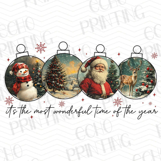 WNXM 45 – MOST WONDERFUL TIME ORNAMENT COLLAGE