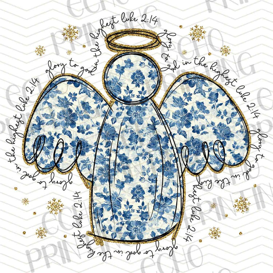WNXM 461 - BLUE FLORAL ANGEL HOLIDAY
