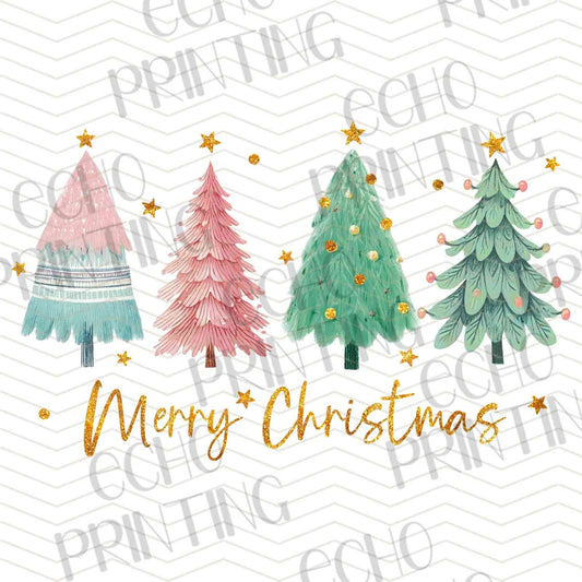 WNXM 467 - PASTEL MERRY CHRISTMAS TREES