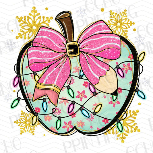 WNXM 48 – HEART ORNAMENT WITH PINK HOLIDAY BOW