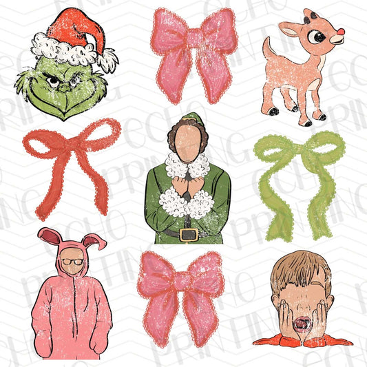 WNXM 55 – HOLIDAY CHARACTERS WITH BOWS AND FESTIVE LOOKS