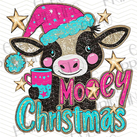 WNXM 561 – MOOEY CHRISTMAS COW PINK HAT