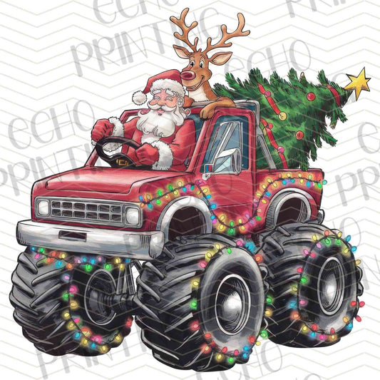 WNXM 569 – RED MONSTER TRUCK CHRISTMAS TREE