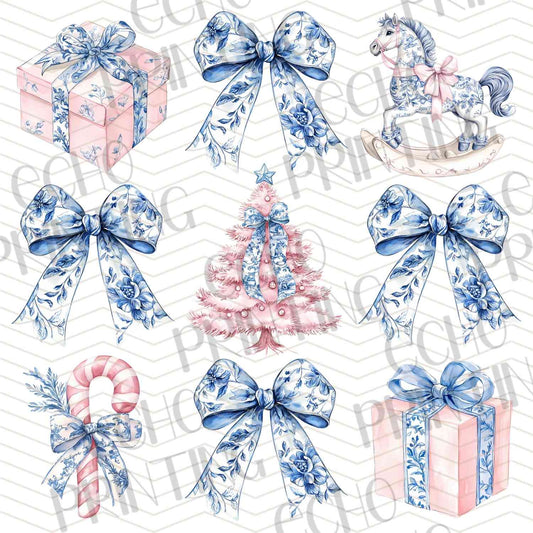 WNXM 573 – BLUE PRESENTS AND BOWS PATTERN