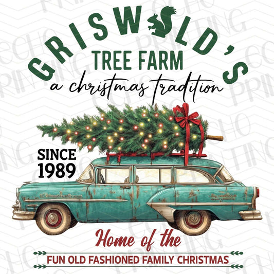 WNXM 59 – OLD TRUCK WITH TREE FARM FAMILY TRADITION TEXT