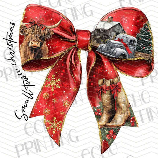 WNXM 590 – RED VINTAGE CHRISTMAS BOW