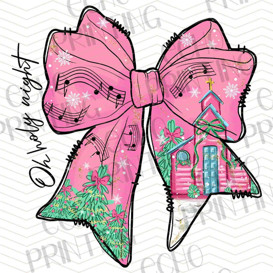 WNXM 596 – PINK AND GREEN CHRISTMAS BOW
