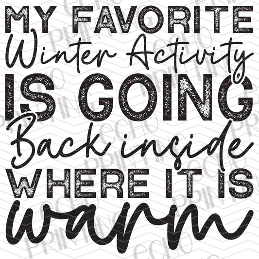 WNXM 660 – FAVORITE WINTER ACTIVITY STAY INSIDE