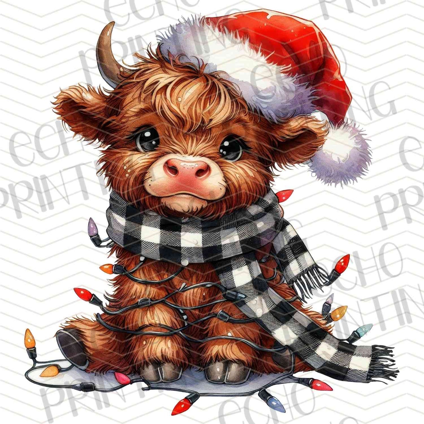 WNXM 685 – CHRISTMAS HIGHLAND COW