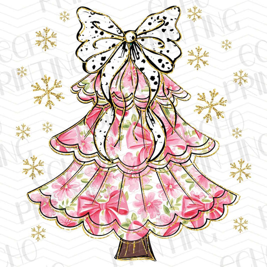 WNXM 69 – PINK AND GOLD TREE WITH ELEGANT BOW