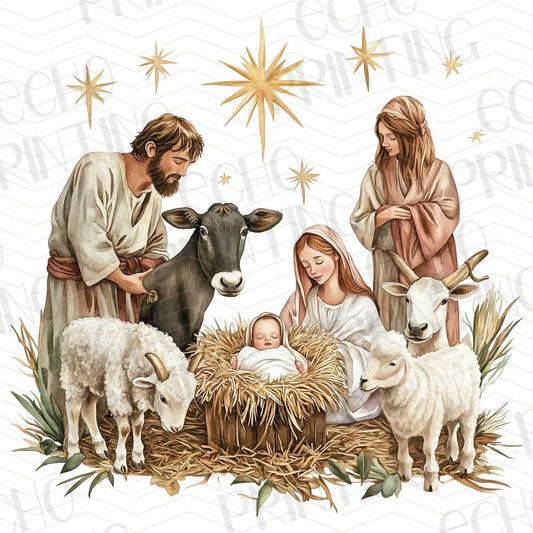 WNXM 71 – NATIVITY SCENE WITH ANIMALS AND BABY