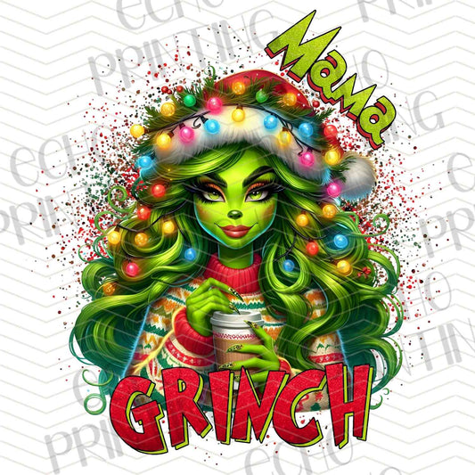 WNXM 731 – MAMA GREEN LADY WITH CHRISTMAS LIGHTS