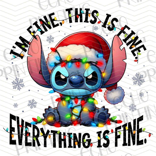 WNXM 745 – BLUE ALIEN EVERYTHING IS FINE CHRISTMAS