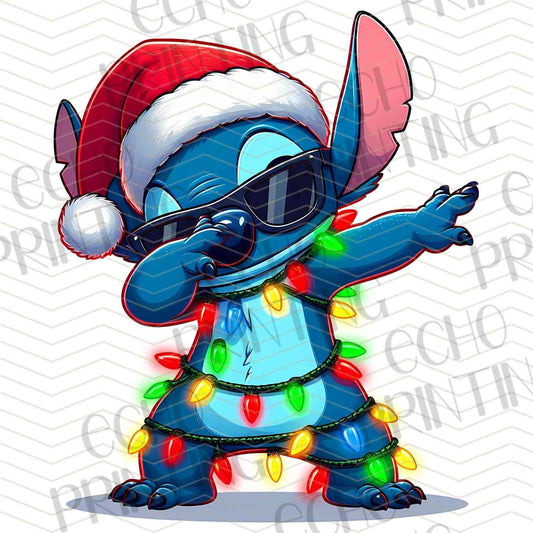 WNXM 746 – BLUE ALIEN WEARING SANTA HAT