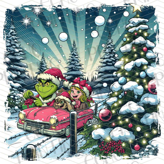 WNXM 787 – GREEN CHARACTER IN SNOWY SCENE