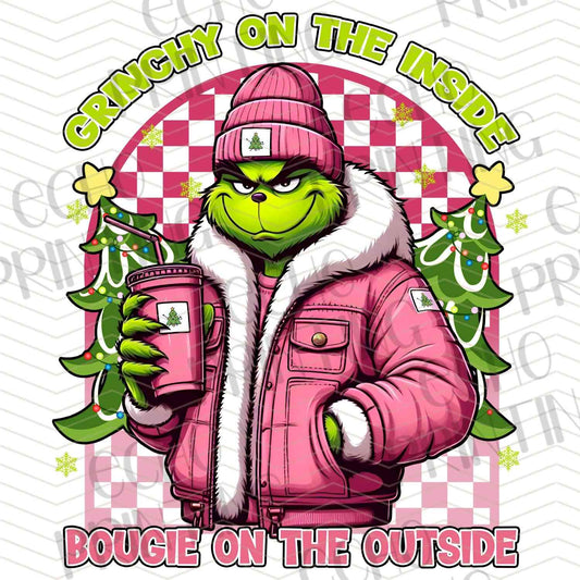 WNXM 793 – GREEN CHARACTER WITH PINK COAT