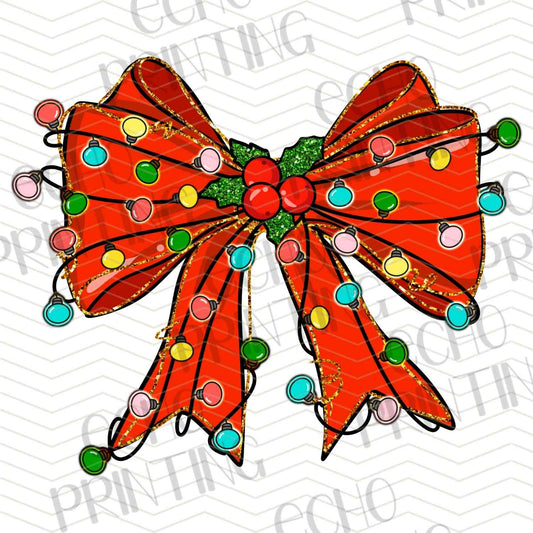 WNXM 803 – RED AND GREEN POLKA DOT BOW