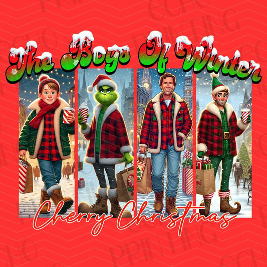 WNXM 81 – WINTER GUYS IN PLAID HOLIDAY CARD STYLE
