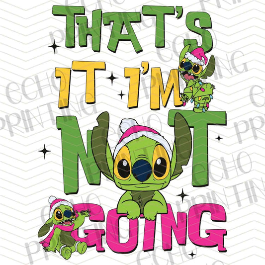 WNXM 832 – NOT GOING GREEN CHARACTER