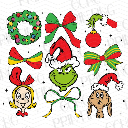 WNXM 85 – GREEN CHARACTER AND HOLIDAY ICONS