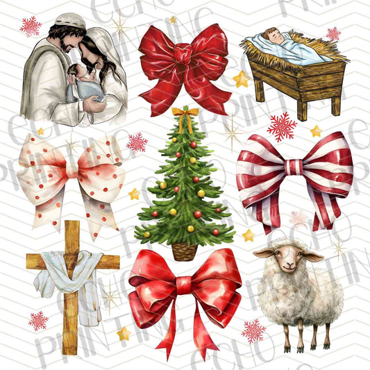 WNXM 858 – TREE AND RIBBON SET