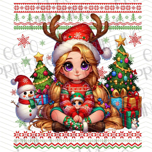 WNXM 881 – CHRISTMAS GIRL WITH TREE AND LIGHTS