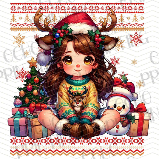 WNXM 887 – CHRISTMAS GIRL WITH REINDEER EARS