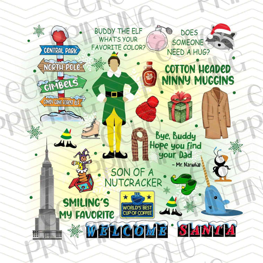 WNXM 888 – ELF MOVIE QUOTES POSTER