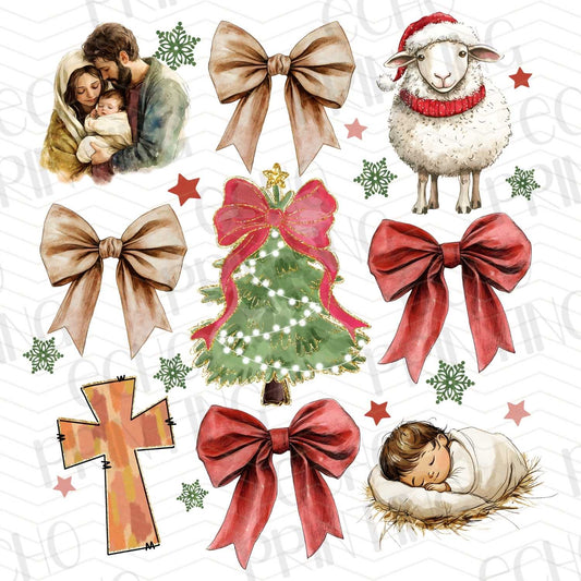 WNXM 9 – FAITH BASED CHRISTMAS ICONS WITH BOWS