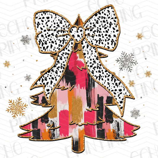 WNXM 90 – STYLIZED TREE WITH LEOPARD BOW