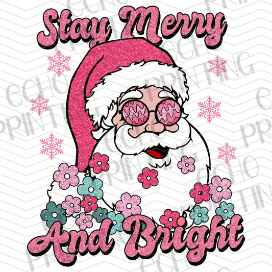 WNXM 932 – STAY MERRY AND BRIGHT SANTA FACE