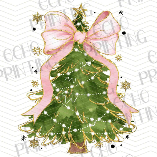 WNXM 960 – GREEN TREE WITH PINK BOW
