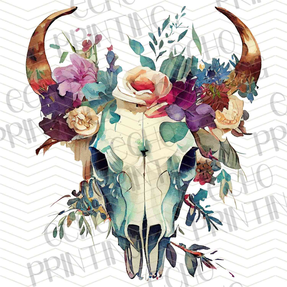 WSTNG 105 - PASTEL FLORAL LONGHORN