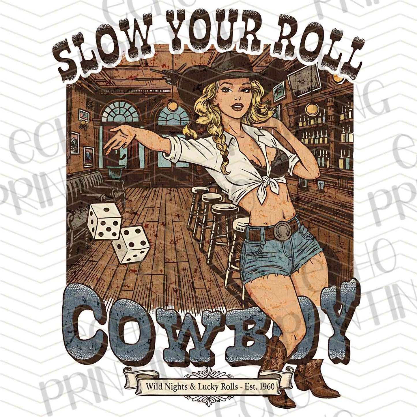 WSTNG 161 - SLOW YOUR ROLL COWGIRL