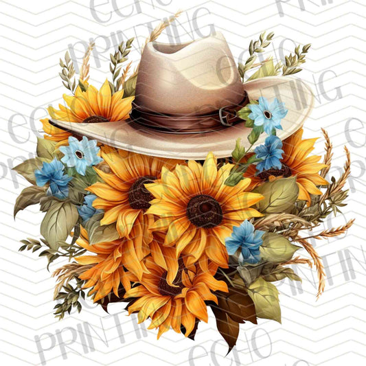 WSTNG 162 - SUNFLOWER COWBOY HAT