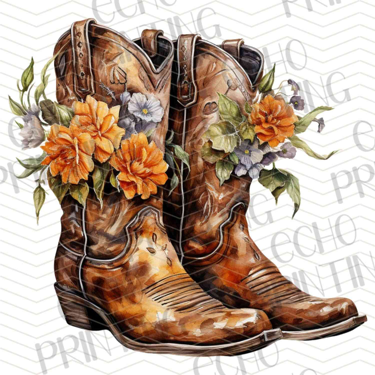 WSTNG 171 - FLORAL COWBOY BOOTS AUTUMN