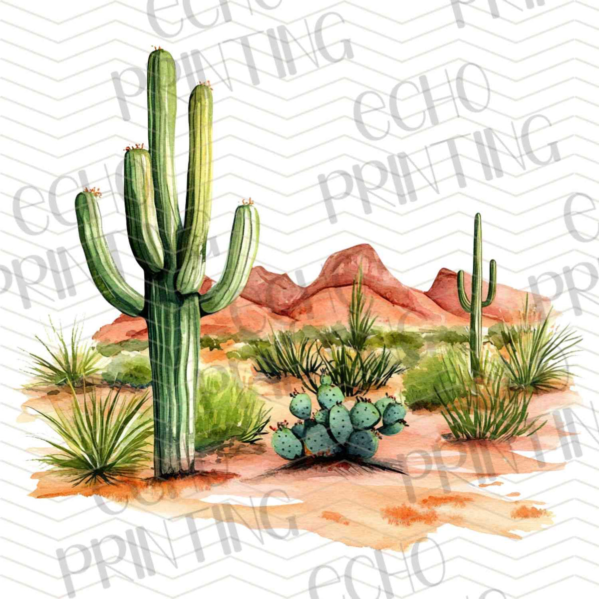 WSTNG 183 - DESERT CACTUS LANDSCAPE IV