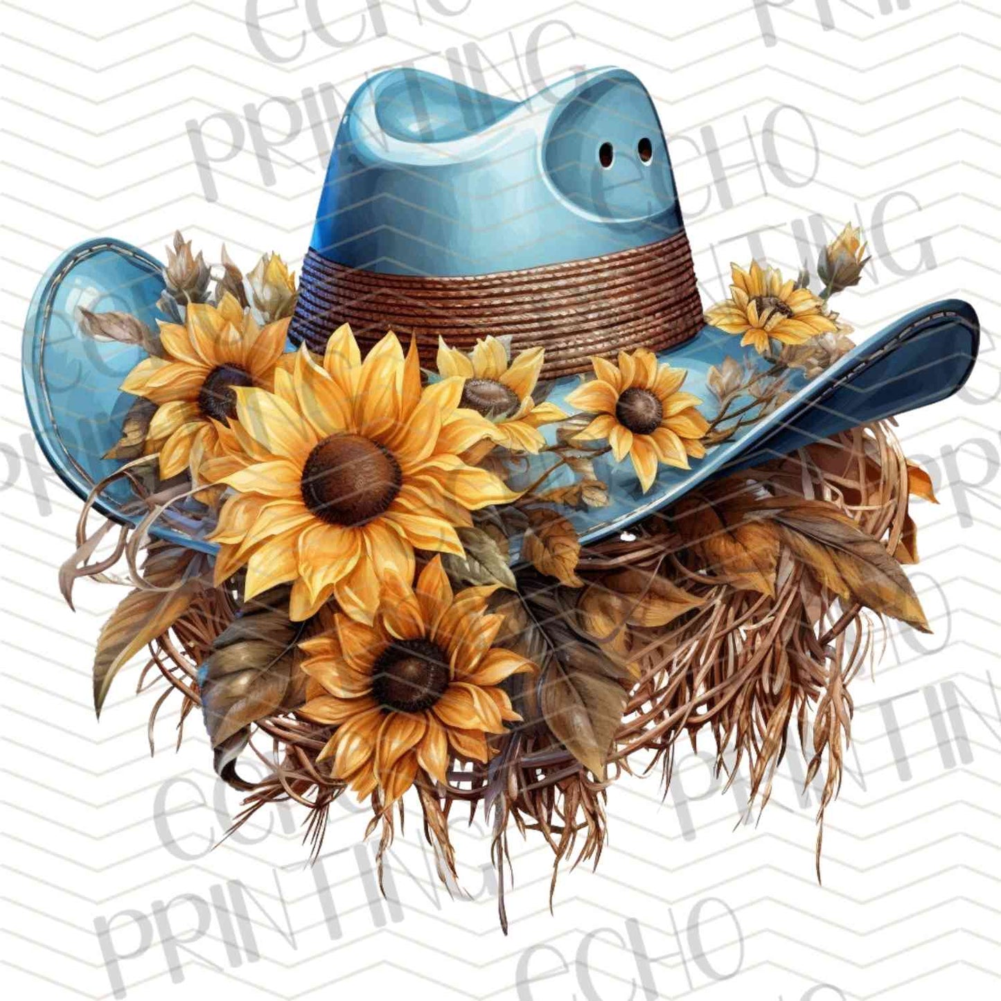 WSTNG 192 - FLORAL COWBOY HAT