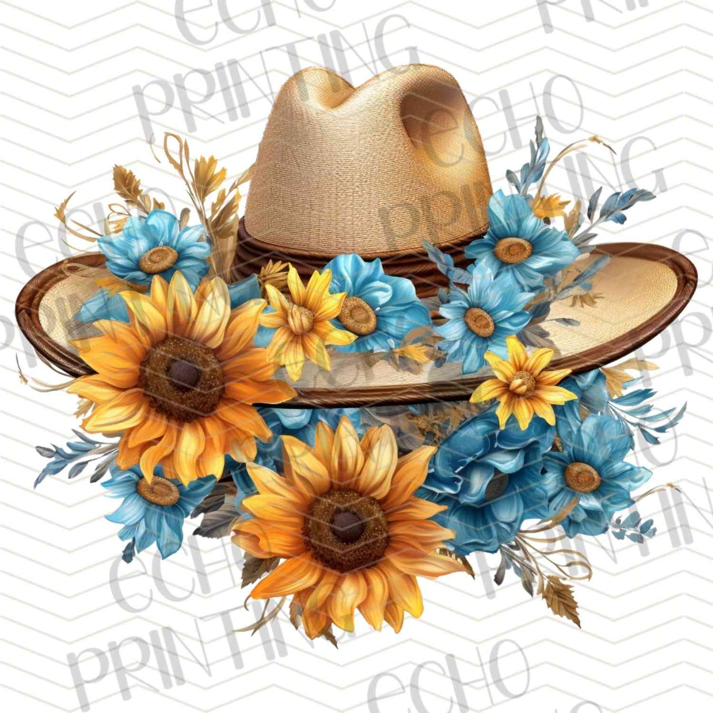WSTNG 206 - SUNFLOWER COWBOY HAT