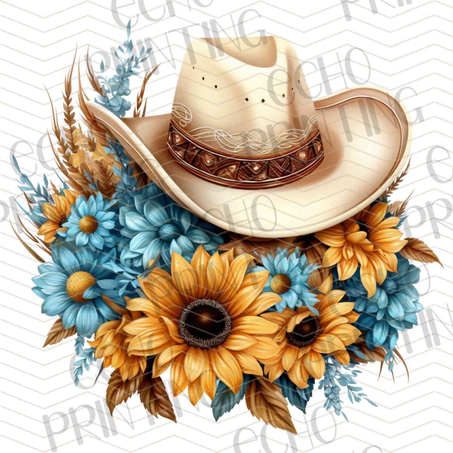 WSTNG 214 - SUNFLOWER COWBOY HAT