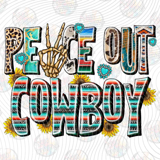 WSTNG 237 - PEACE OUT COWBOY WESTERN LETTERS