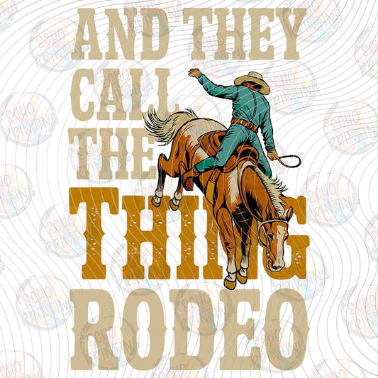 WSTNG 253 - AND THEY CALL THE THING RODEO COWBOY ON HORSE