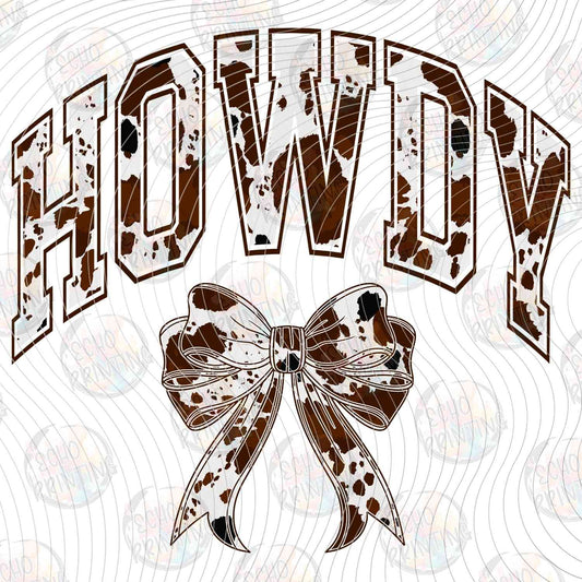 WSTNG 258 - HOWDY LEOPARD PRINT LETTERS WITH BOW